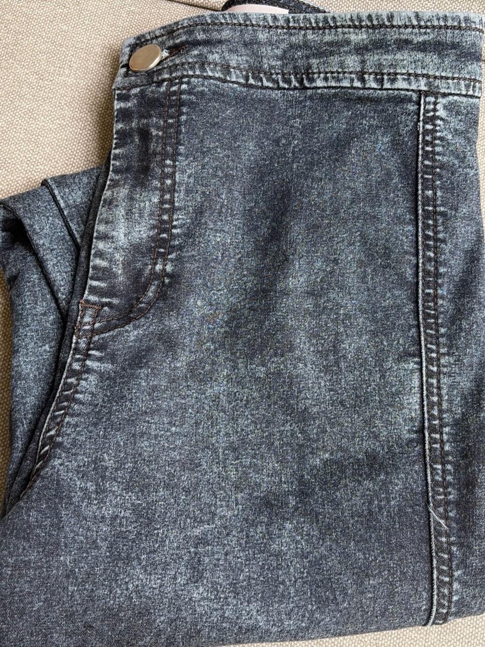 ASOS High-Rise Acid Wash Jeans - Dark Blue - Picture 9 of 9